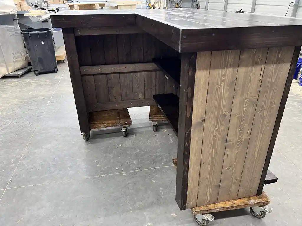 Deluxe Original L Shape Covered Patio Home Bar Mushroom Espresso colors 5 Deluxe Original L Shape Covered Patio Home Bar Mushroom Espresso colors 5