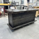 Plank Top U Bar Horizontal Finished- Solid wood bar Ebony 1 Plank Top U Bar Horizontal Finished- Solid wood bar Ebony 1