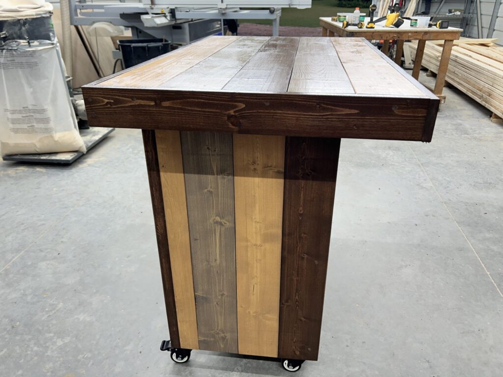 img_5924 Plank Top Bar Cart - Solid wood mobile cart