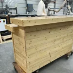 Buffet Horizontal Wide Top Smooth Top Finished - Solid wood 2 level home bar 1 Buffet Horizontal Wide Top Smooth Top Finished - Solid wood 2 level home bar 1