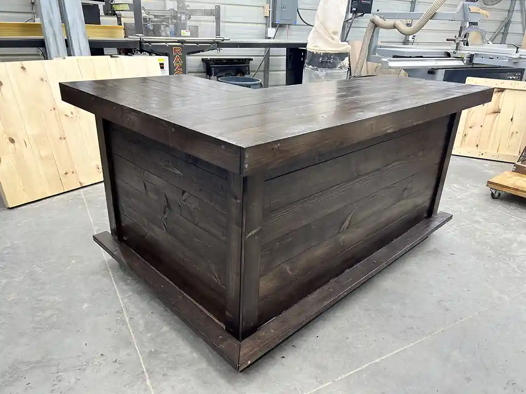 Espresso Deluxe Clark L Shape Covered Patio Home Bar 2 Espresso Deluxe Clark L Shape Covered Patio Home Bar