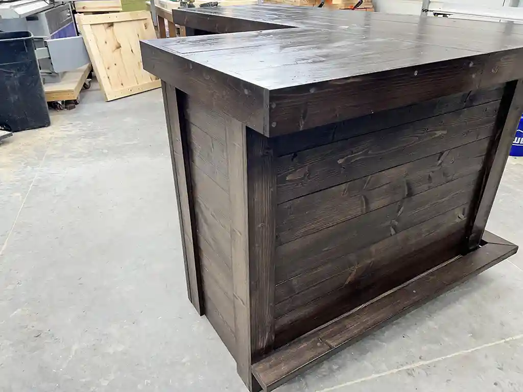 Espresso Deluxe Clark L Shape Covered Patio Home Bar 4 Espresso Deluxe Clark L Shape Covered Patio Home Bar