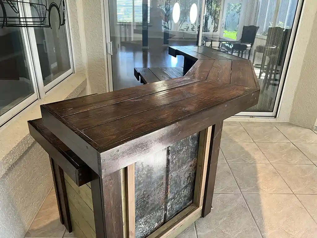 Not Too Shabby Finished with casters Moss Espresso colors 4 Not Too Shabby Finished with casters Moss Espresso colors