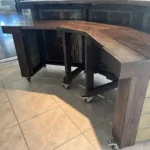 Not Too Shabby Finished with casters Moss Espresso colors 6 Not Too Shabby Finished with casters Moss Espresso colors