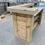 Thomas Buffet L-shape Wood - Modern rustic 2-level outdoor bar 3 Thomas Buffet L-shape Wood - Modern rustic 2-level outdoor bar 3