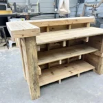 Thomas Buffet L-shape Wood - Modern rustic 2-level outdoor bar 4 Thomas Buffet L-shape Wood - Modern rustic 2-level outdoor bar 4