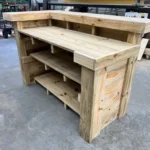 Thomas Buffet L-shape Wood - Modern rustic 2-level outdoor bar 5 Thomas Buffet L-shape Wood - Modern rustic 2-level outdoor bar 5