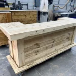 6-foot Thomas U Shape Wood Outdoor Home Bar 2 Thomas U Shape Wood Outdoor Home Bar, rustic bar, industrial bar, outdoor bar
