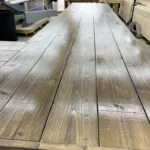 Coffee Mushroom Doc L Shape Plank Top Finished Large Sales Counter wADA drop 4 Doc L Shape Plank Top Finished Large Sales Counter w ADA drop, checkout counter, dispensary counter, industrial counter