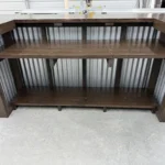 Espresso Metal Thomas U Shape Finished Patio Home Bar - Indoor Bar 1 Espresso Metal Thomas U Shape Finished Patio Home Bar - Indoor Bar, home bar, rustic home bar, garage bar, man cave bar, basement bar, industrial bar