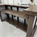 Espresso Metal Thomas U Shape Finished Patio Home Bar - Indoor Bar 5 Espresso Metal Thomas U Shape Finished Patio Home Bar - Indoor Bar, home bar, rustic home bar, garage bar, man cave bar, basement bar, industrial bar