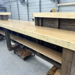 Espresso Natural Poly Twin Peaks Large Sales Counter – with ADA drop 4 Espresso Natural Poly Twin Peaks Large Sales Counter - with ADA drop, large retail counter, large industrial counter, large checkout counter
