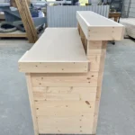 Hello Shabby Reception Desk - Unfinished 2 level 3 Hello Shabby Reception Desk - 2 level, salon desk, front desk, 2 level desk