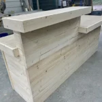 Lavonne Sales Counter - Unfinished with Privacy Tower ADA drop 3 Lavonne Sales Counter - Unfinished with Privacy Tower ADA drop, retail counter, pos drop, checkout counter