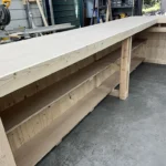 Providence Large Sales Counter - Unfinished L Shape with ADA drop 1 Providence Large Sales Counter - Unfinished L Shape with ADA drop, large checkout counter, pos drop, large retail counter
