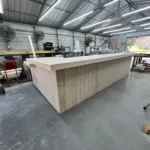 Providence Large Sales Counter - Unfinished L Shape with ADA drop 3 Providence Large Sales Counter - Unfinished L Shape with ADA drop, large checkout counter, pos drop, large retail counter