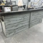 Stormwash Ebony Hello Shabby Large Reception Desk - 2 level 1 Stormwash Ebony Hello Shabby Large Reception Desk - 2 level, front desk, large 2 level desk