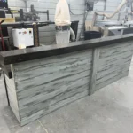 Stormwash Ebony Hello Shabby Large Reception Desk - 2 level 2 Stormwash Ebony Hello Shabby Large Reception Desk - 2 level, front desk, large 2 level desk