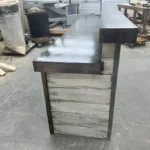 Stormwash Ebony Hello Shabby Large Reception Desk - 2 level 4 Stormwash Ebony Hello Shabby Large Reception Desk - 2 level, front desk, large 2 level desk