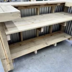 Thomas U Metal Outdoor Bar 5 Thomas U Metal Outdoor Bar - Corrugated Metal Bar, home bar, rustic home bar, garage bar, man cave bar, basement bar, industrial bar