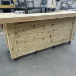 Thomas U Shape Wood Outdoor Home Bar 1 Thomas U Shape Wood Outdoor Home Bar, rustic bar, industrial bar, outdoor bar