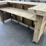 Thomas U Shape Wood Outdoor Home Bar 5 Thomas U Shape Wood Outdoor Home Bar, rustic bar, industrial bar, outdoor bar