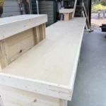 Twin Peaks Large Sales Counter Unfinished - Privacy towers ADA drop 4 Twin Peaks Large Sales Counter - with ADA drop, large retail counter, large industrial counter, large checkout counter