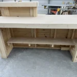 Twin Peaks Large Sales Counter Unfinished - Privacy towers ADA drop 5 Twin Peaks Large Sales Counter - with ADA drop, large retail counter, large industrial counter, large checkout counter