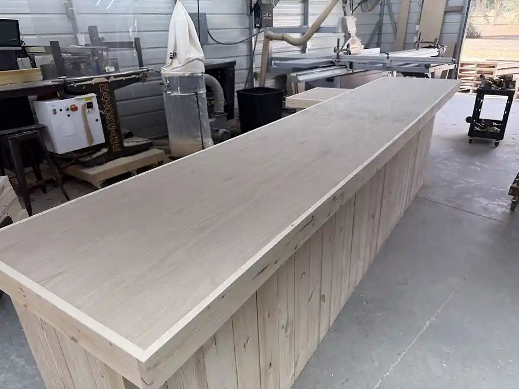 Unfinished Roy L Shape Sales Counter with ADA drop 3