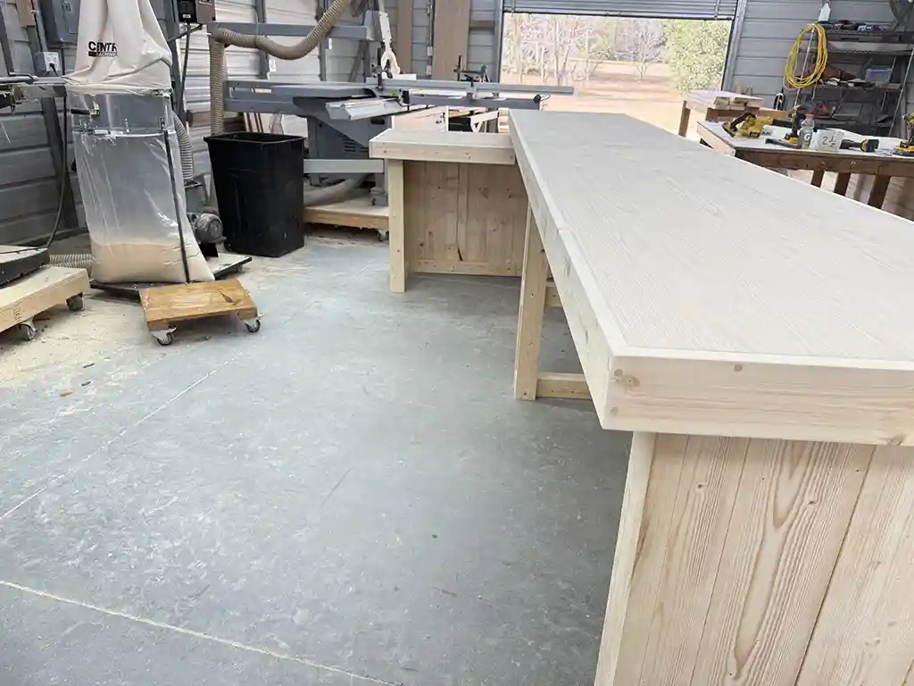 Unfinished Roy L Shape Sales Counter with ADA drop 4