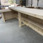 Unfinished Roy L Shape Sales Counter with ADA drop 6