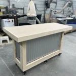 Vail Metal Sales Counter Unfinished casters 2 Vail Metal Sales Counter Unfinished