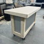 Vail Metal Sales Counter Unfinished casters 3 Vail Metal Sales Counter Unfinished