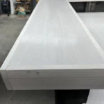 Ebony White Chesterfield-Reception-Desk-L-shape-2-level 4 Ebony White Chesterfield Reception Desk L shape 2 level, front desk, l shape desk, 2 level desk