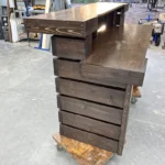Espresso Hello Elyse 75 Reception Desk - 2 level 4 Espresso Hello Elyse 75 Reception Desk - 2 level, salon desk, front desk, 2 level desk