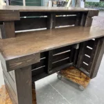 Espresso Hello Elyse 75 Reception Desk - 2 level 6 Espresso Hello Elyse 75 Reception Desk - 2 level, salon desk, front desk, 2 level desk