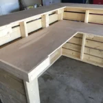 Hello Elyse 75 L Reception Desk - Unfinished L shape 2 level 4 Hello Elyse 75 L Reception Desk - Unfinished L shape 2 level desk, front desk, L shape desk