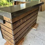 Provincial Ebony Hello Elyse 75 L Reception Desk - L shape 2 level 2 Provincial Ebony Hello Elyse 75 L Reception Desk - L shape 2 level desk, front desk, L shape desk