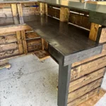 Provincial Ebony Hello Elyse 75 L Reception Desk - L shape 2 level 3 Provincial Ebony Hello Elyse 75 L Reception Desk - L shape 2 level desk, front desk, L shape desk