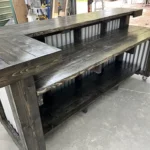 Ebony Thomas Metal L Shape Covered Patio Home Bar 4 Ebony Thomas Metal L Shape Covered Patio Home Bar