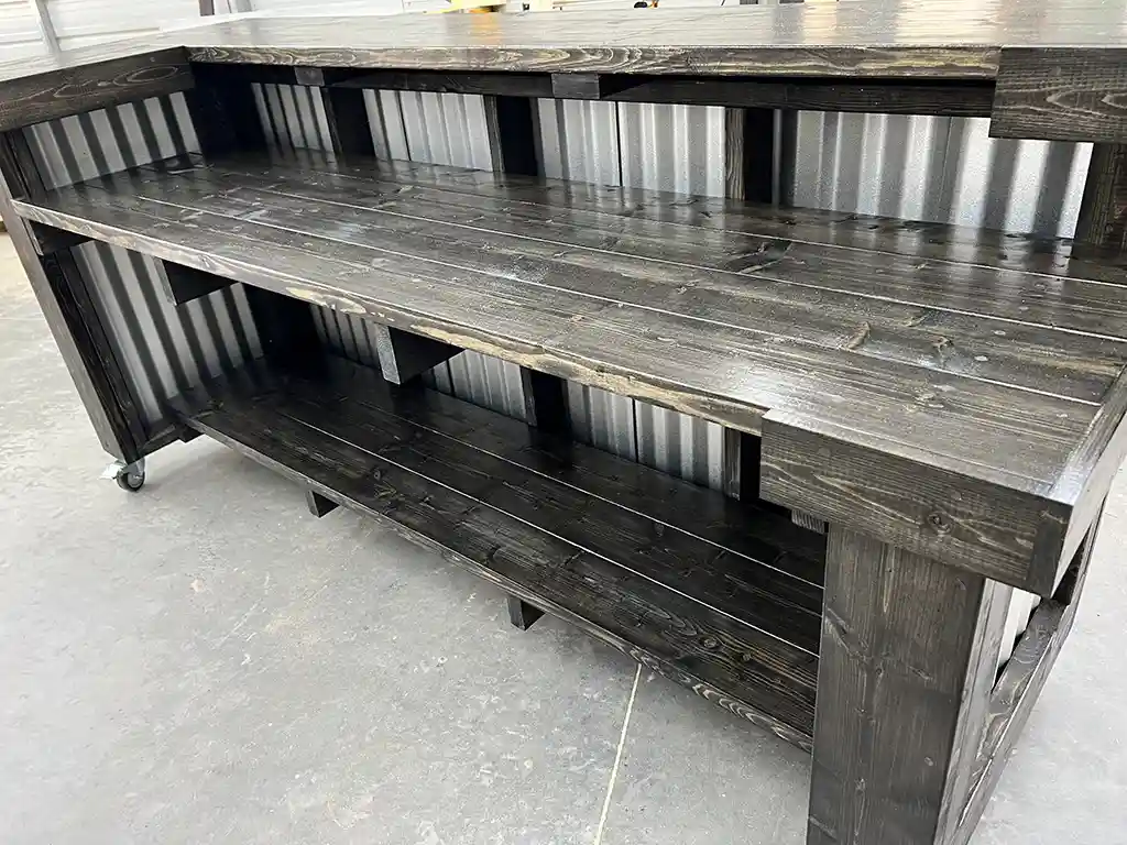 Ebony Thomas Metal L Shape Covered Patio Home Bar 5 Ebony Thomas Metal L Shape Covered Patio Home Bar