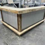 Right Metal Kitchen L Shape Medium - Outdoor Home Bar 1 Right Metal Kitchen L Shape Medium - Outdoor Home Bar, corrugated metal, 2 level