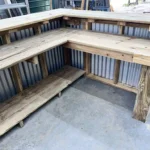 Right Metal Kitchen L Shape Medium - Outdoor Home Bar 5 Right Metal Kitchen L Shape Medium - Outdoor Home Bar, corrugated metal, 2 level