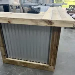 Right Metal Kitchen L Shape Small - Outdoor Home Bar 3 Right Metal Kitchen L Shape Small - Outdoor Home Bar, 2 level, corrugated metal, home decor, patio decor, outdoor decor