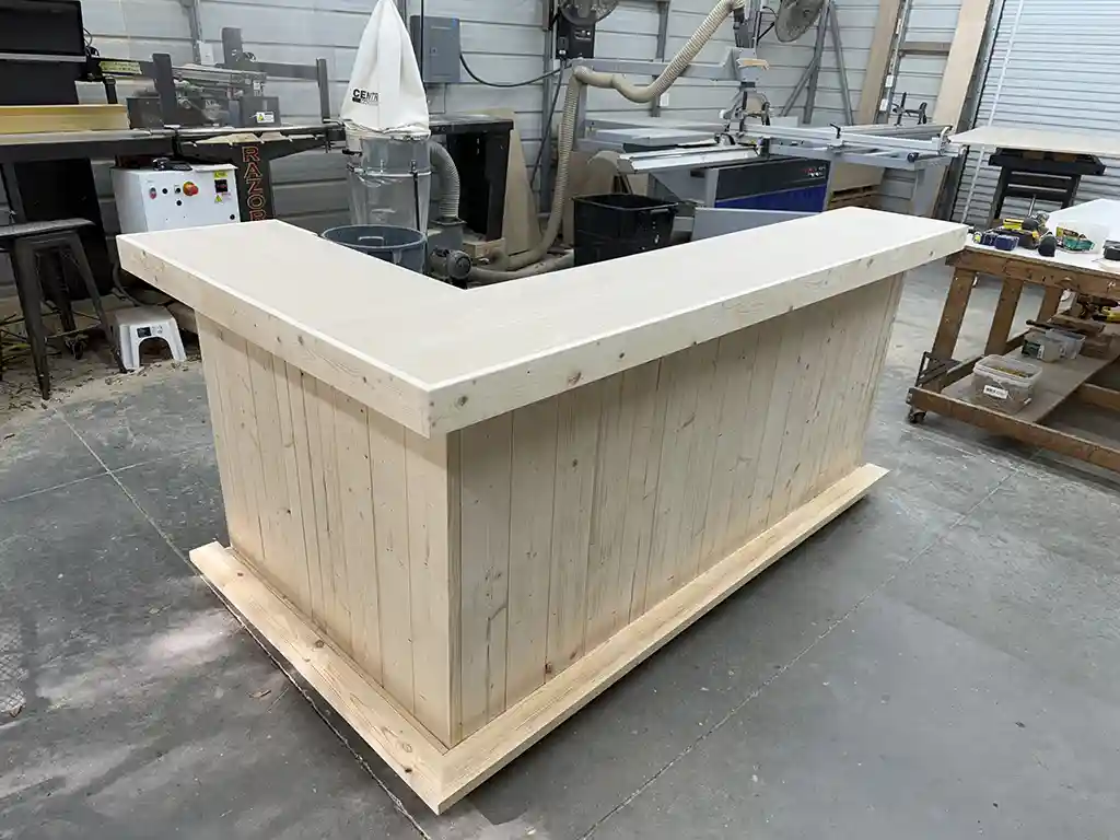 Right footrail shelf Unfinished Smooth Kitchen L Shape Small - Indoor Home Bar 1 Right Unfinished Smooth Kitchen L Shape Small - Indoor Home Bar Home decor