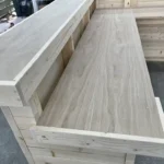 Unfinished Collin Medium Horizontal Home Bar 6 Collin L Shape Medium Indoor Home Bar Unfinished