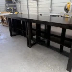 Ebony Diamond Plate Large Industrial Sales Counter 6 Ebony Diamond Plate Large Industrial Sales Counter, tread plate