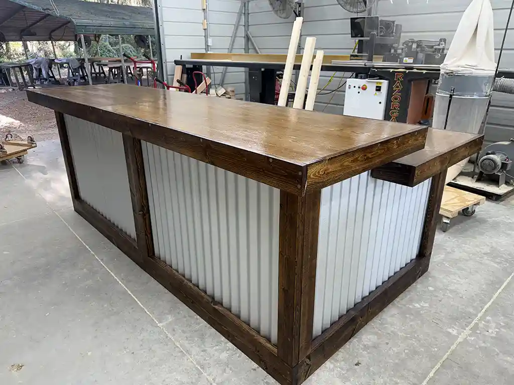 Provincial Metal Roy L Shape Sales Counter with ADA drop 1 Provincial Metal Roy L Shape Sales Counter with ADA drop