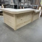Unfinished Doc Drop L Shape Large Sales Counter with ADA drop