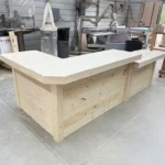 Unfinished Doc Drop L Shape Large Sales Counter with ADA drop